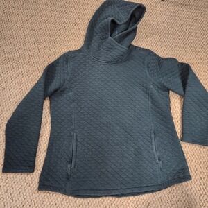 Duluth Trading Company Green Quilted Pullover Hooded Sweatshirt Size XL Hoodie